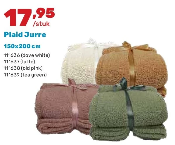 Plaid Jurre 150x200 cm