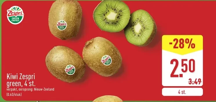 Kiwi Zespri green, 4 st.