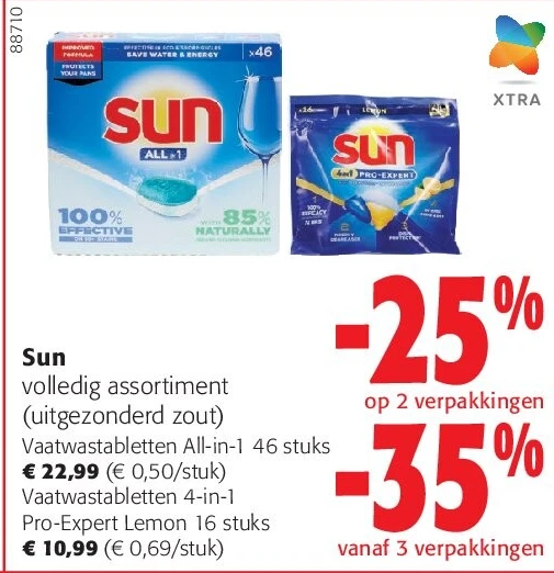 Sun Vaatwastabletten All-in-1 46 stuks