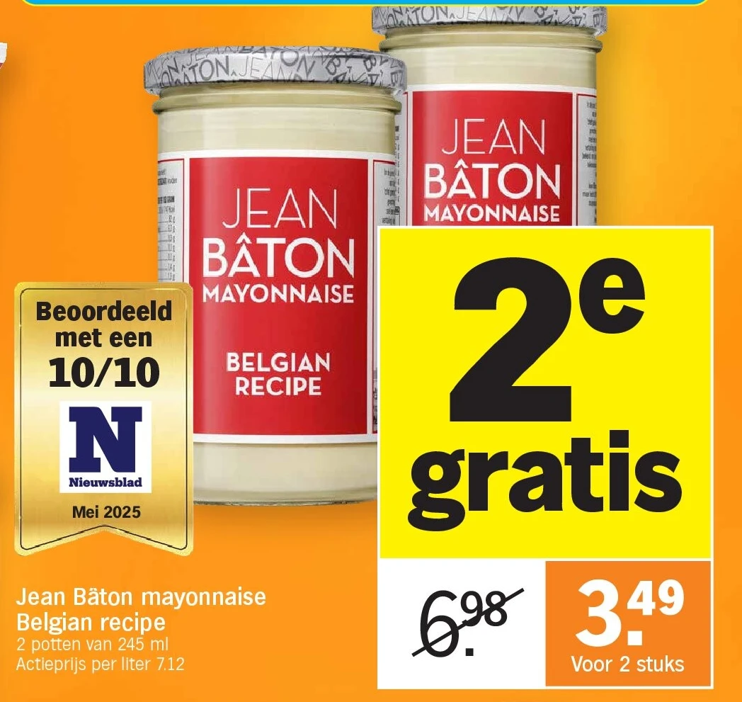 Jean Bâton mayonnaise Belgian recipe