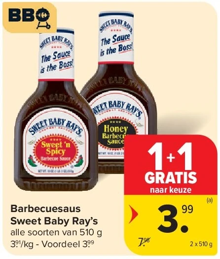 Barbecuesaus Sweet Baby Ray’s