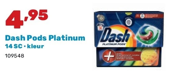 Dash Pods Platinum 14 SC • kleur