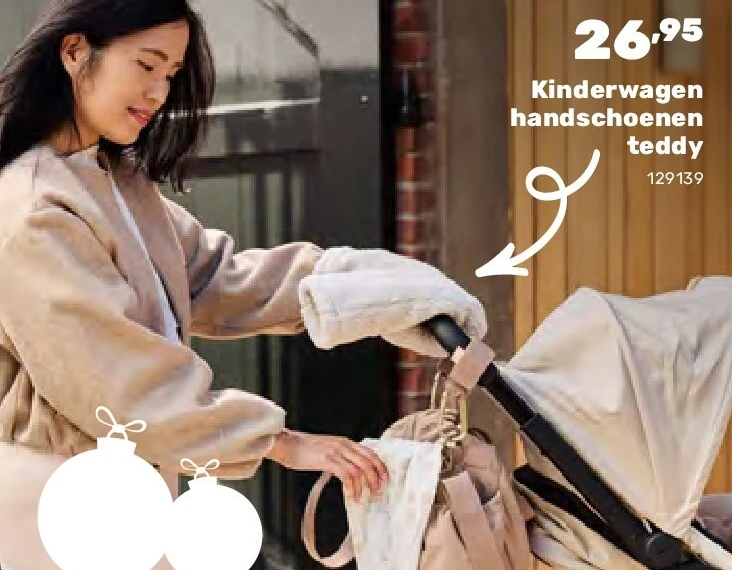 Kinderwagen handschoenen teddy