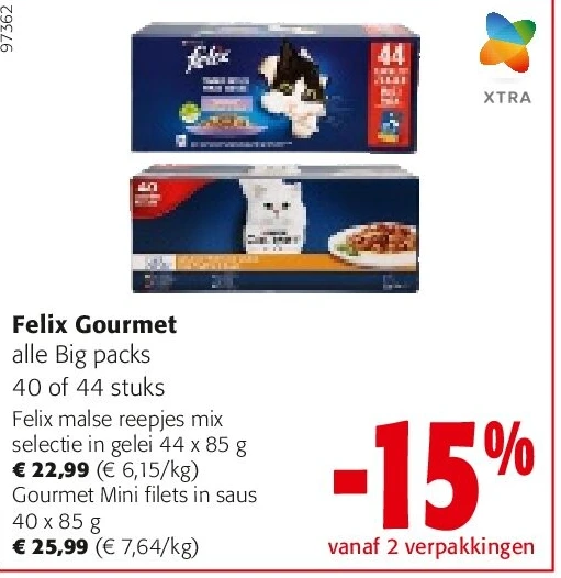 Felix Gourmet Gourmet Mini filets in saus 40 x 85 g