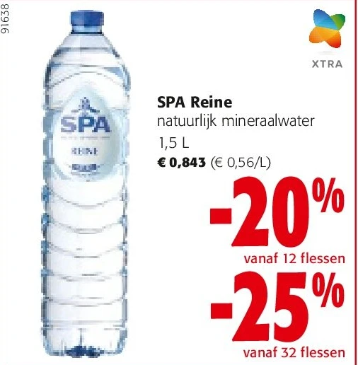 SPA Reine natuurlijk mineraalwater 1,5 L
