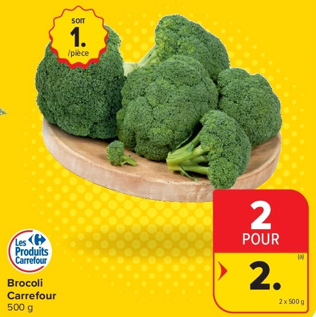 Brocoli Carrefour 2 x 500 g
