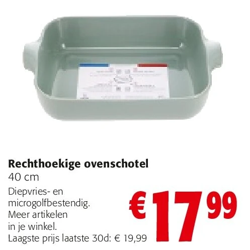 Rechthoekige ovenschotel 40 cm