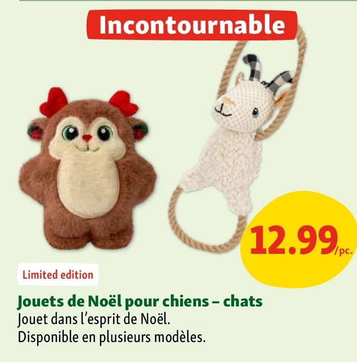 Jouets de Noël pour chiens - chats