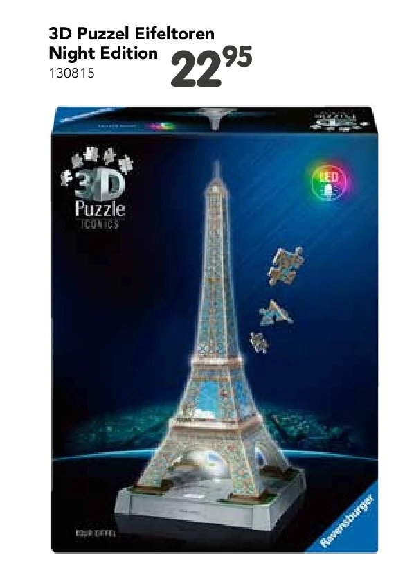 3D Puzzel Eifeltoren Night Edition