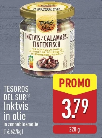 Inktvis in olie