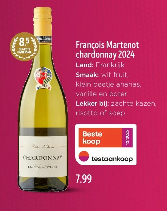 François Martenot chardonnay 2024