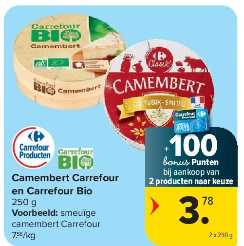 Camembert Carrefour en Carrefour Bio