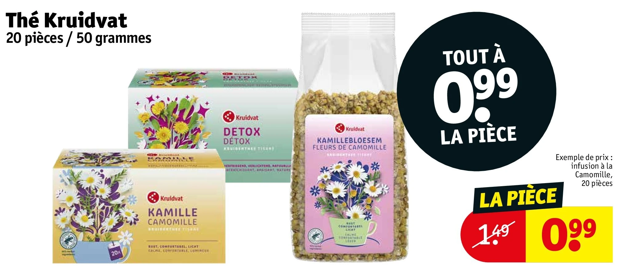 Thé Kruidvat 20 pièces / 50 grammes
