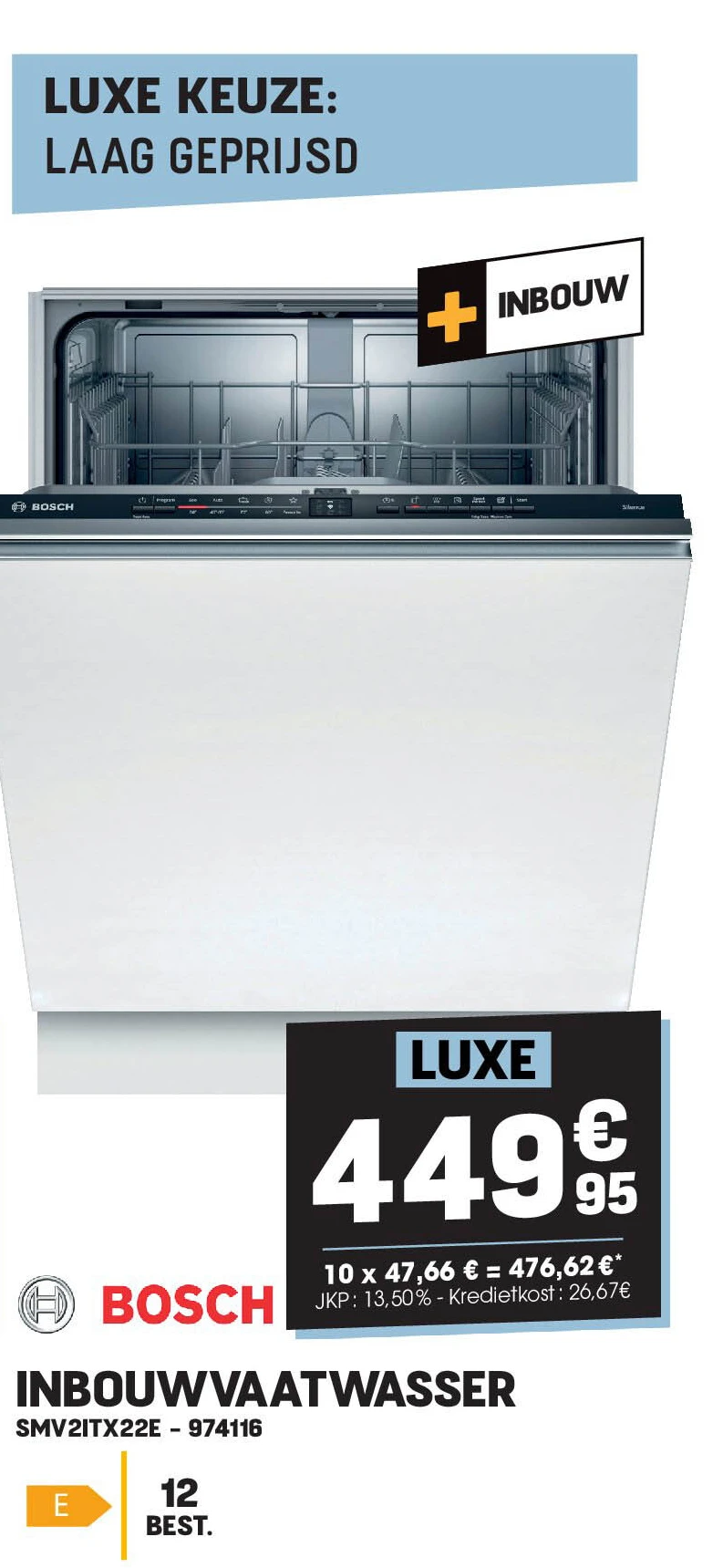 INBOUWVAATWASSER SMV2ITX22E