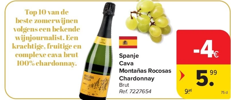 Spanje Cava Montañas Rocosas Chardonnay
