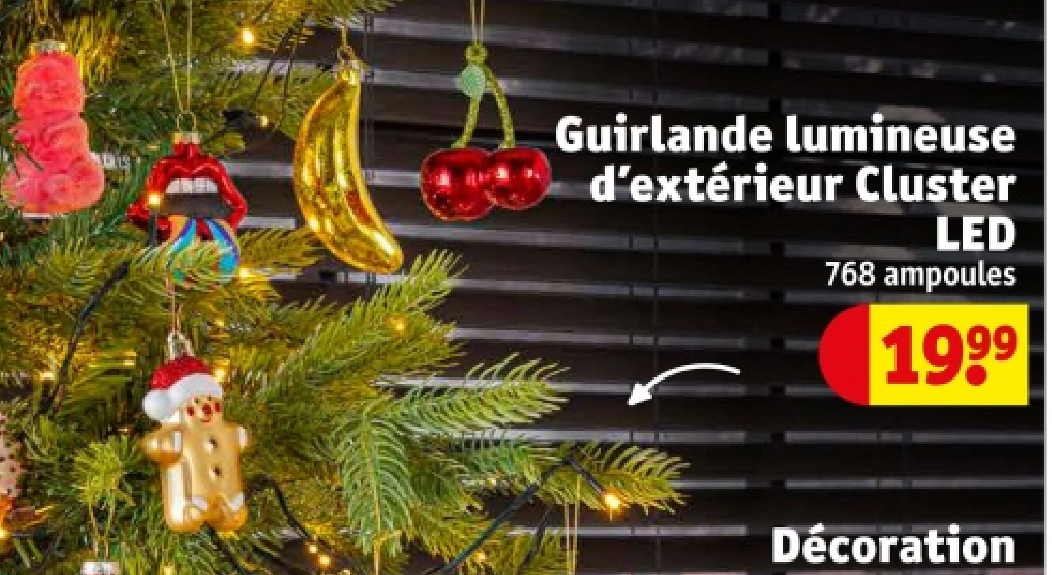 Guirlande lumineuse d'extérieur Cluster LED