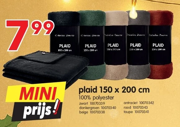 plaid 150 x 200 cm