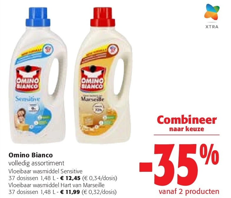 Omino Bianco Vloeibaar wasmiddel Sensitive 37 dosissen 1,48 L