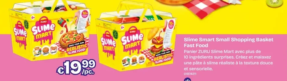 Slime Smart Small Shopping Basket Fast Food