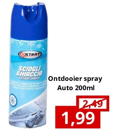 Ontdooier spray Auto 200ml