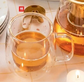 Dubbelwandige glazen kop