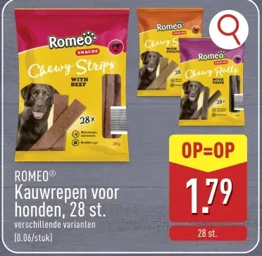 Kauwrepen voor honden, 28 st.