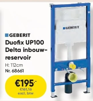 Duofix UP100 Delta inbouwreservoir