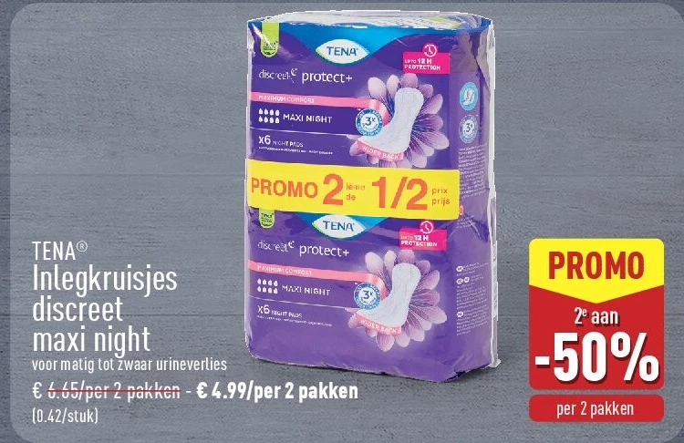 Inlegkruisjes discreet maxi night