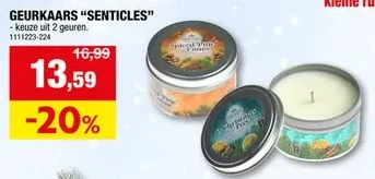 GEURKAARS "SENTICLES"