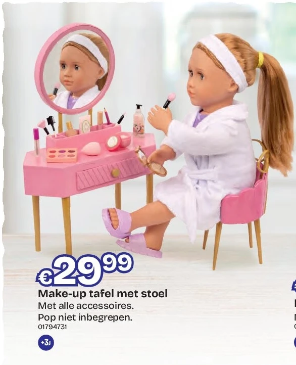 Make-up tafel met stoel