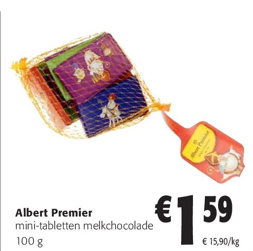 Albert Premier mini-tabletten melkchocolade 100 g