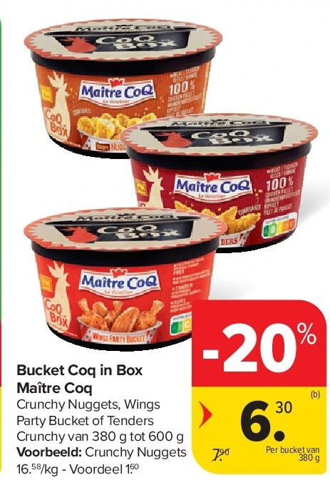 Bucket Coq in Box Maître Coq