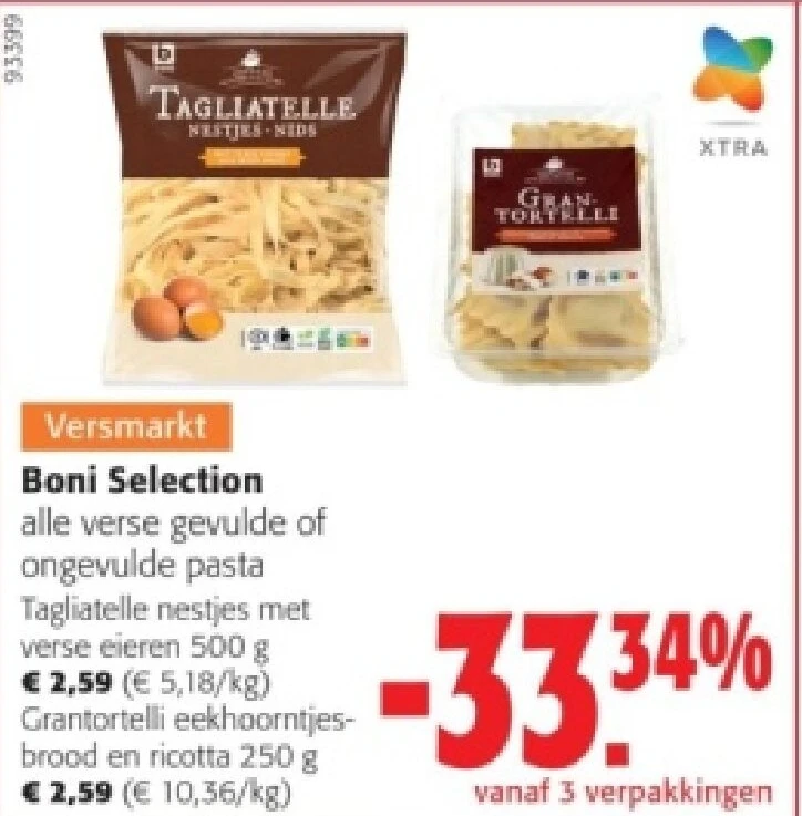 Boni Selection Tagliatelle nestjes met verse eieren 500 g
