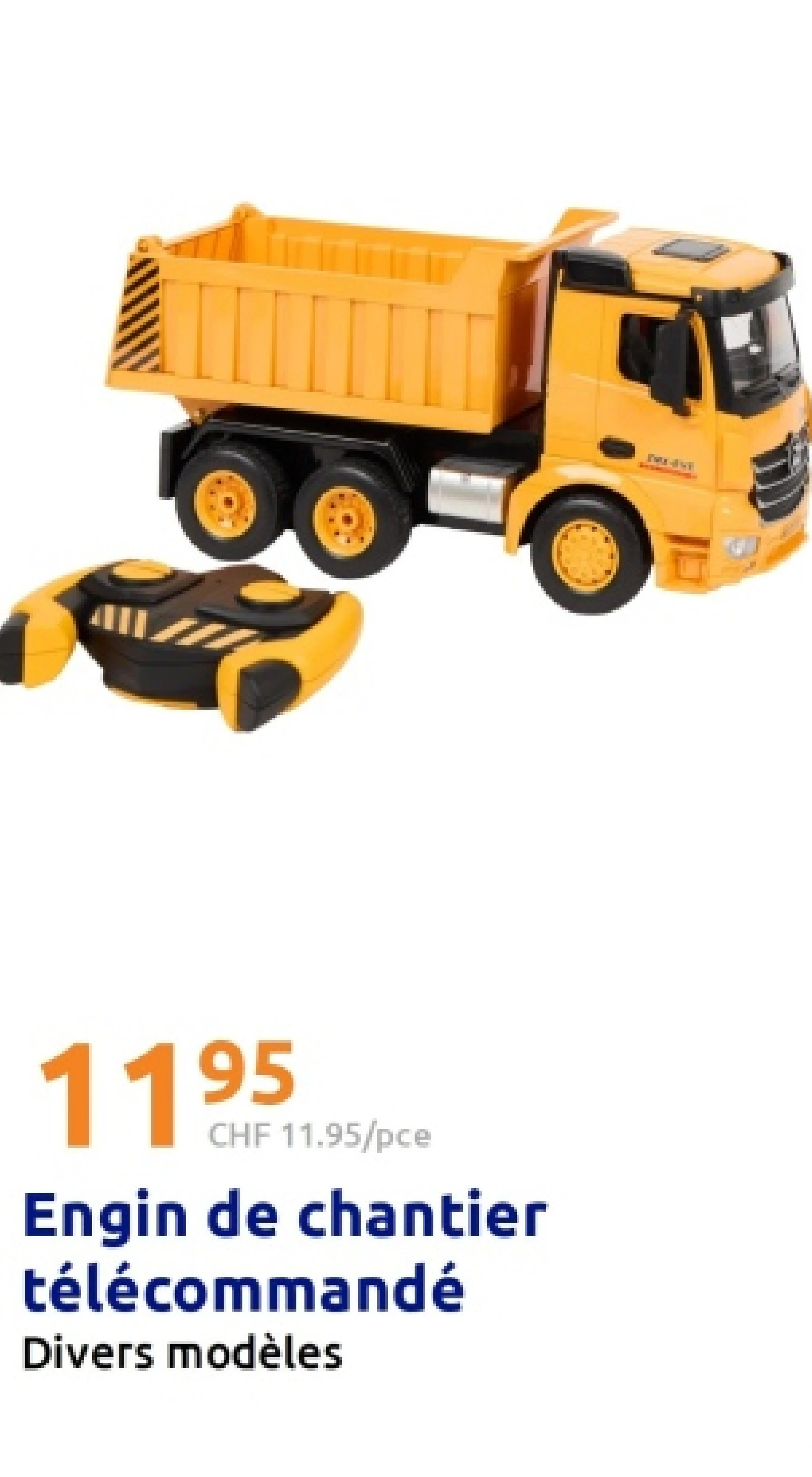 Engin de chantier télécommandé