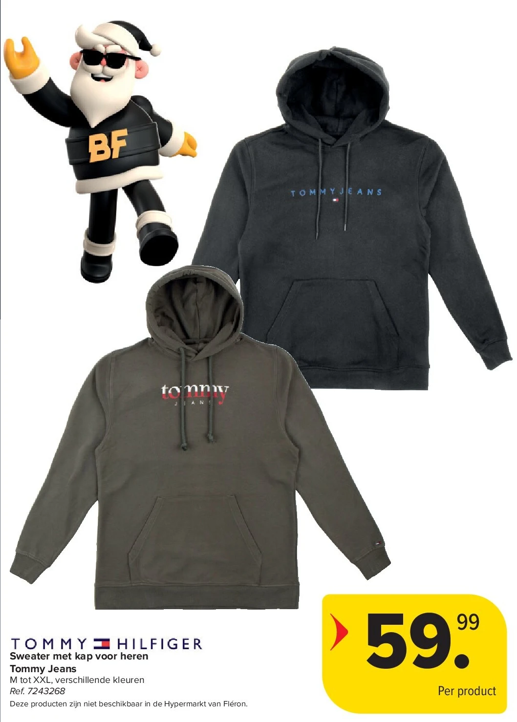 Sweater met kap voor heren Tommy Jeans