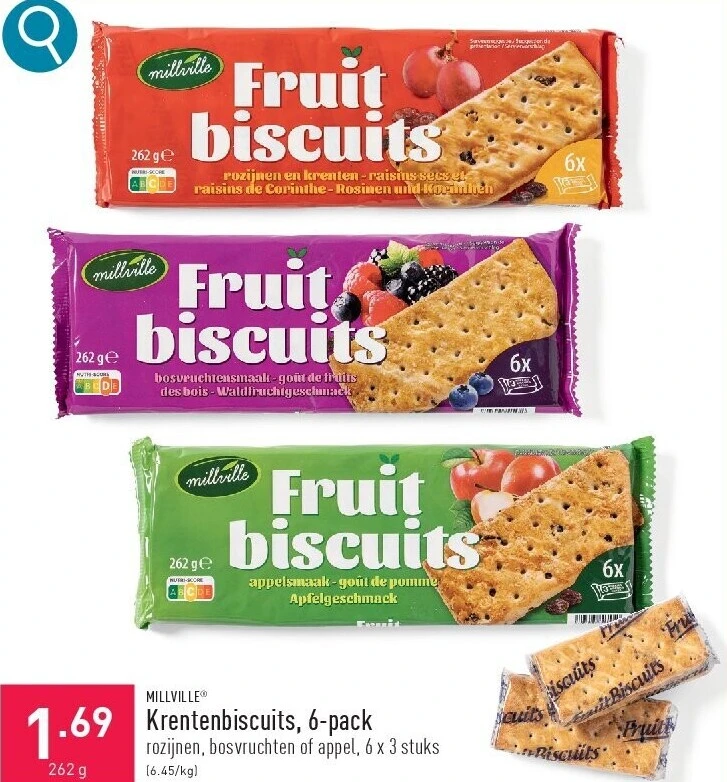Krentenbiscuits, 6-pack