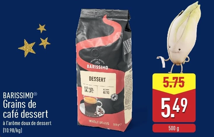 Grains de café dessert