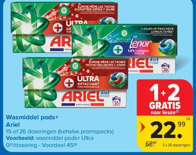 Wasmiddel pods+ Ariel