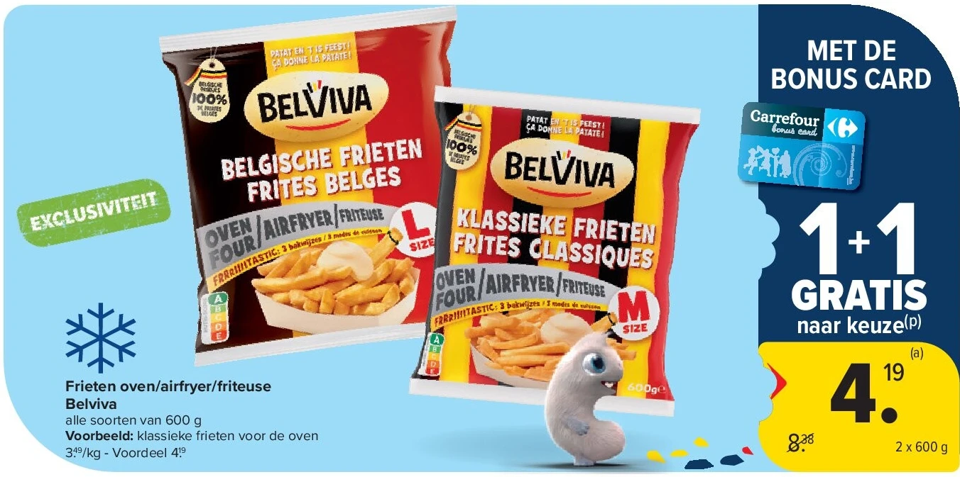 Frieten oven/airfryer/friteuse Belviva