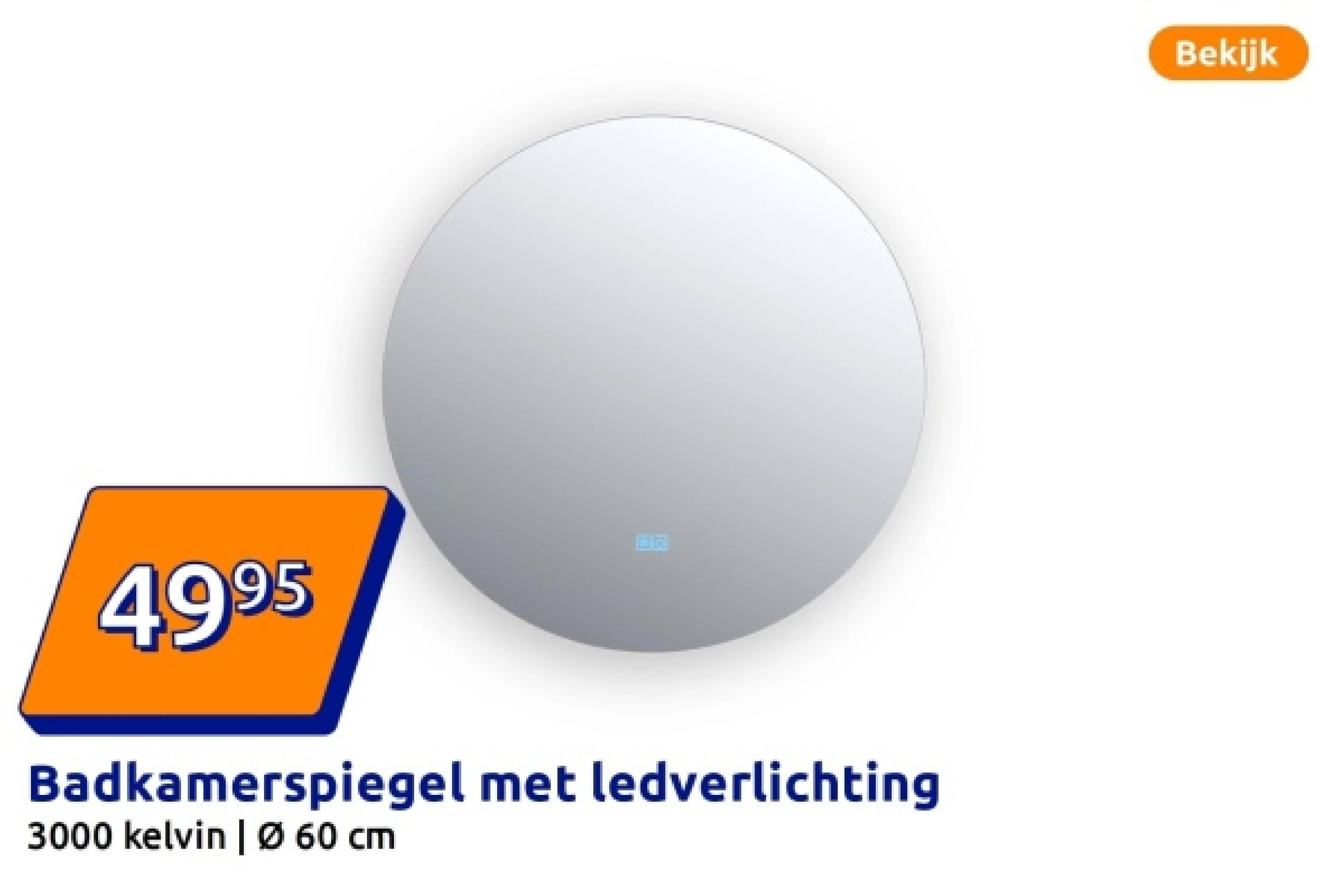 Badkamerspiegel met ledverlichting