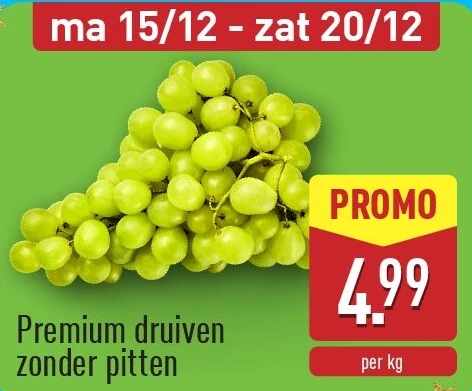 Premium druiven zonder pitten