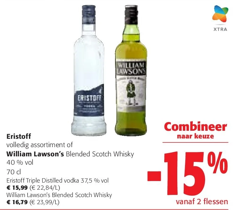 Eristoff Triple Distilled vodka 37,5 % vol