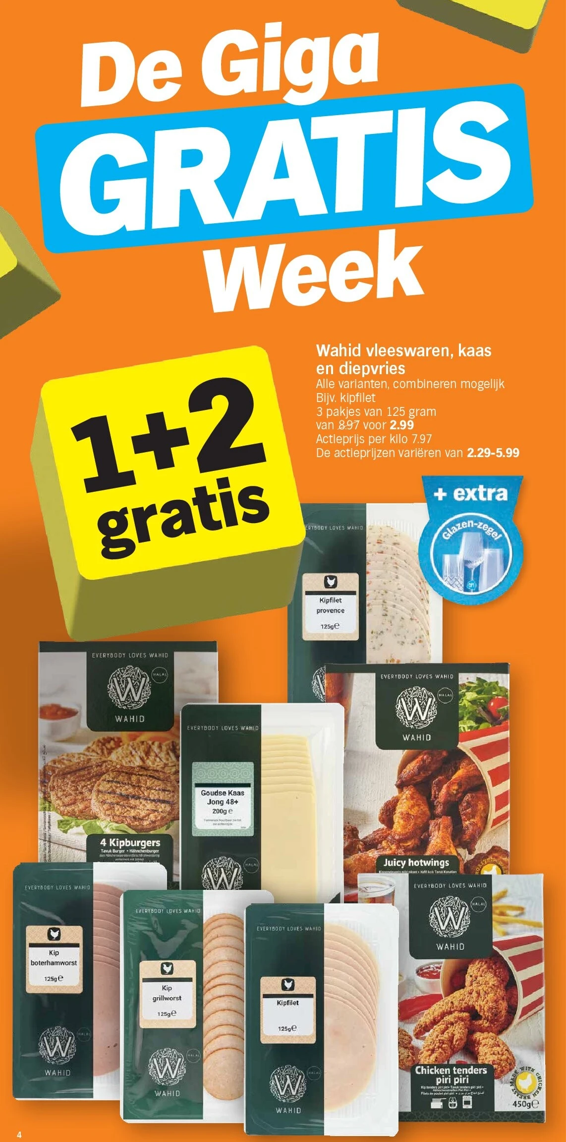 Wahid vleeswaren, kaas en diepvries