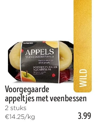 Voorgegaarde appeltjes met veenbessen