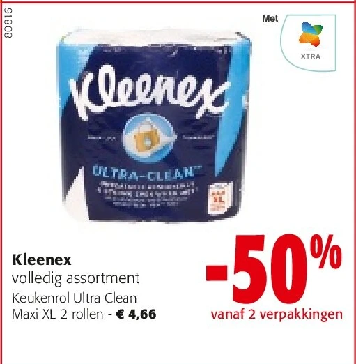Kleenex Keukenrol Ultra Clean Maxi XL 2 rollen