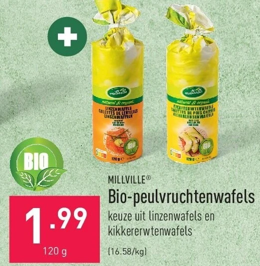 Bio-peulvruchtenwafels