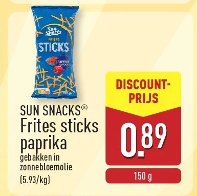 Frites sticks paprika