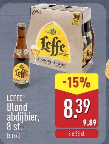 Blond abdijbier, 8st.