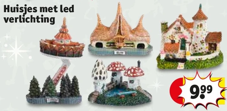 Huisjes met led verlichting