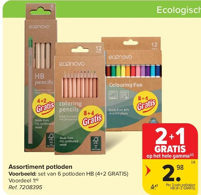 Assortiment potloden
